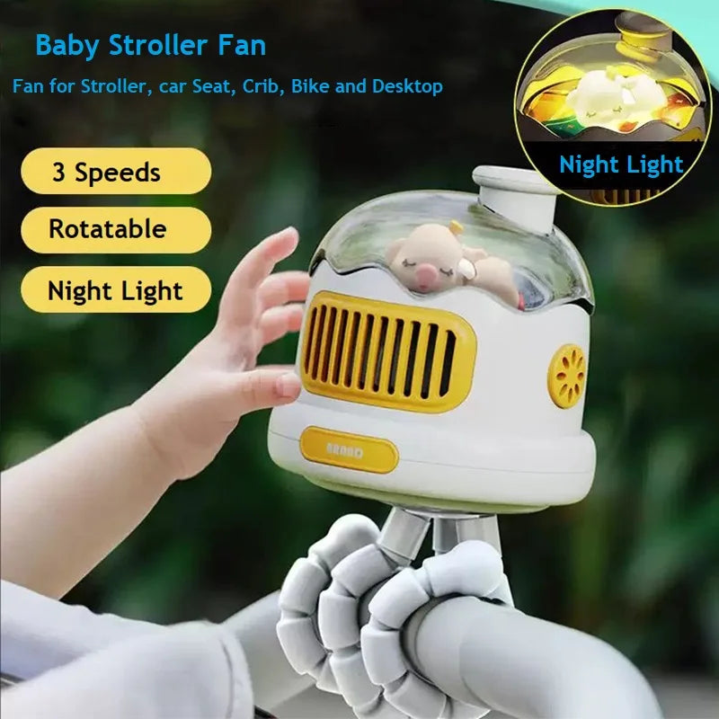 Rechargeable Baby Fan – Cool Comfort on the Go