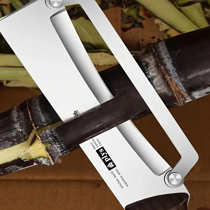 Stainless Steel Peeler Knife with Wooden Handle